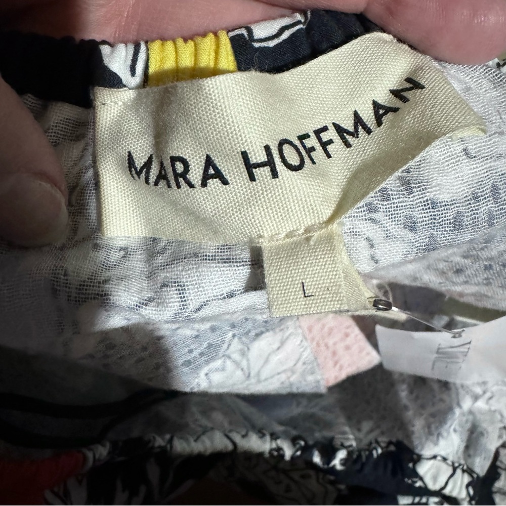 Mara Hoffman Laila Paisley Cut Out Organic Cotton Maxi Dress Size L - Picture 12 of 16